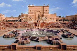 Musical Fountains at Akshardham Temple, Delhi
