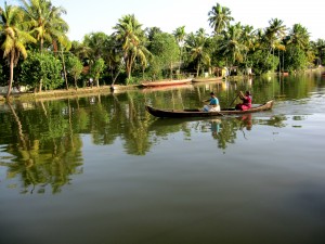 Backwater Canals in Kerala