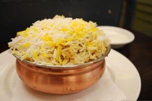 Biryani, a fragrant mixed rice dish.
