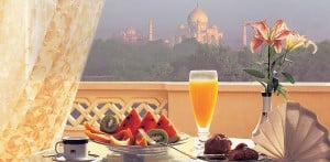 Breakfast with a View of the Taj Mahal: Oberoi Amarvilas in Agra, India