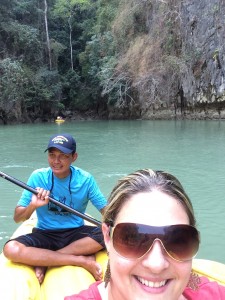 Photo from Bat Lagoon in Phang Nga Bay with my guide, Ole'