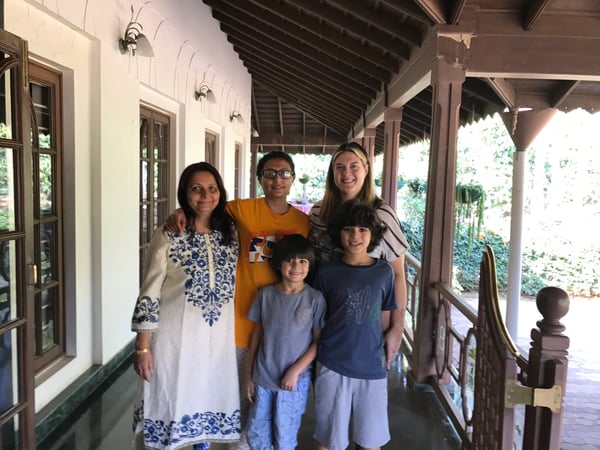 With the Mallikarjuna Family at Siddhanta Manor in Ballupet