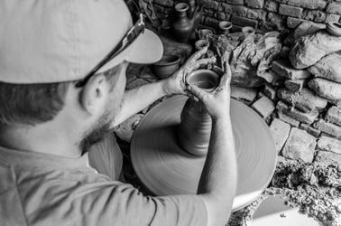 Pottery in Bhaktapur. Photo courtesy of Fryderyk Supinski.