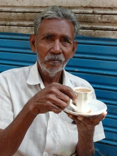 Enjoy some chai and chaat with the locals.