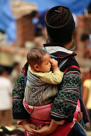 A child in Sapa, Vietnam