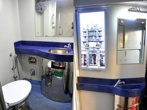 Prototype of Bathroom on Indian Railways. Photo courtesy of SITA.