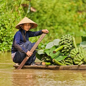 River Vendor in Vietnam