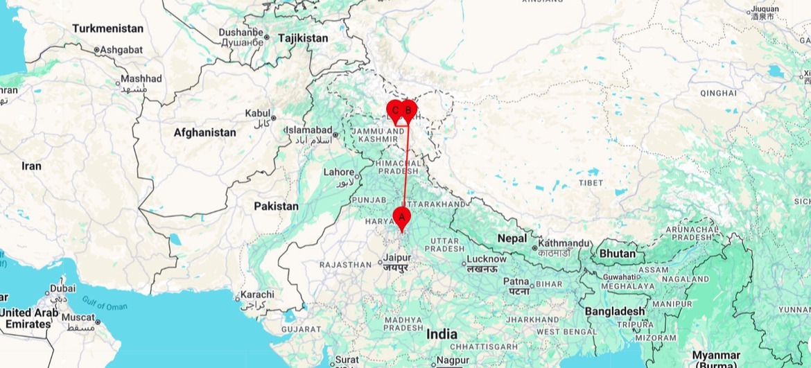 Legacy of Ladakh Map