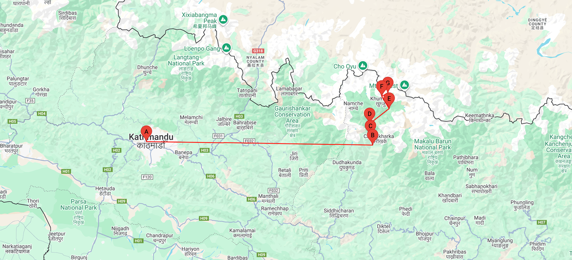 Mt- Everest Base Camp Map-1