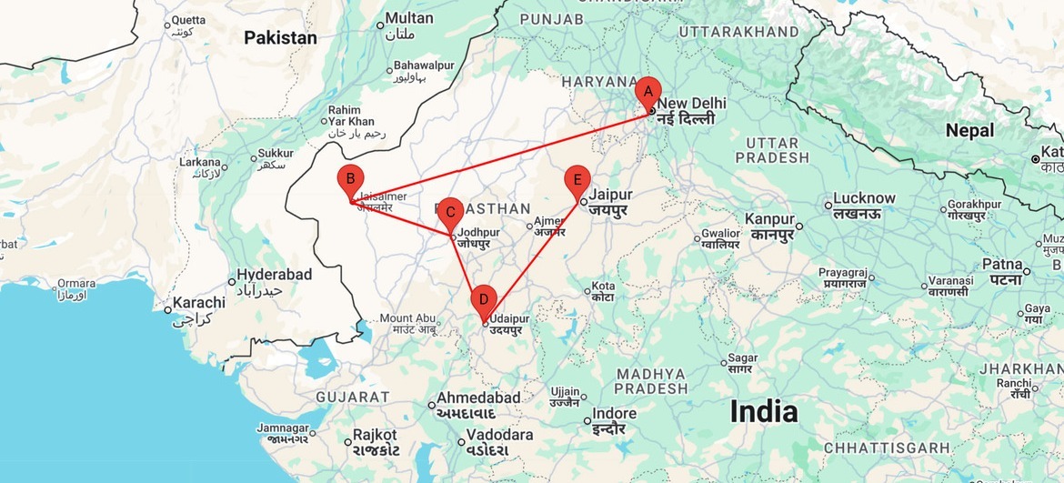Royalty of Rajasthan Map